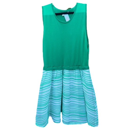 Modcloth Dresses & Skirts - Sz-Xl-Green & White Two-Fer Dress from ModCloth